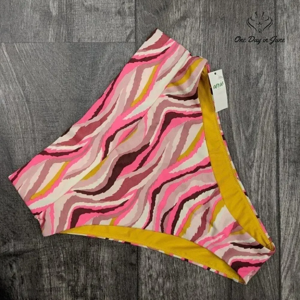 American Eagle Outfitters Aerie High Cut Cheeky Bikini Bottom Size S